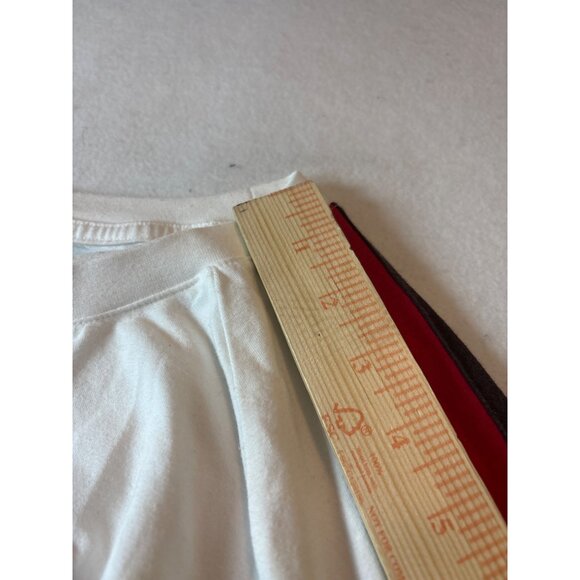 Aeropostale Stretch Graphic T-Shirt White & Red With Logo Print medium size - Picture 8 of 11